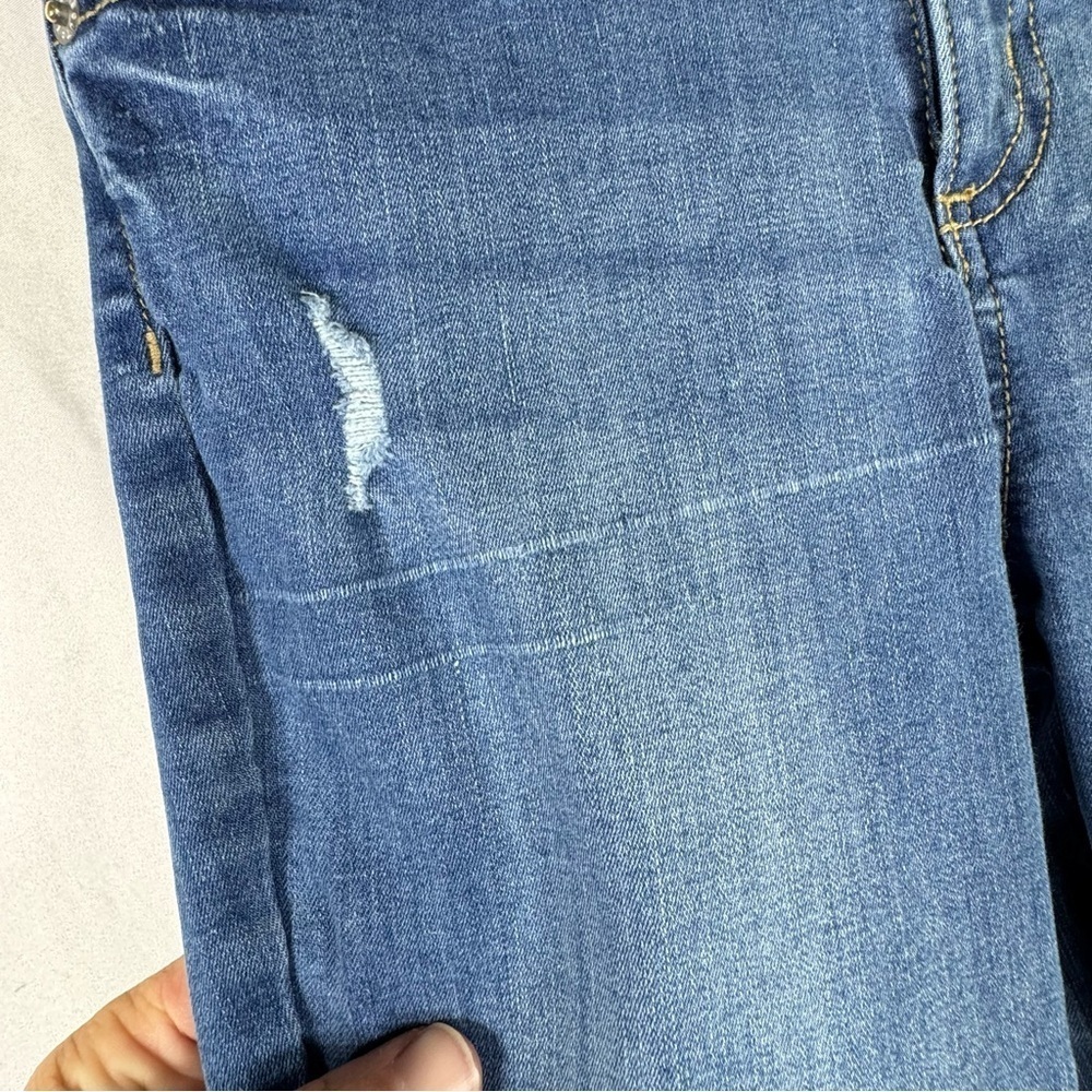 Thereabouts Girls Distressed Worn Condition Straight Leg Jeans - Picture 6 of 11